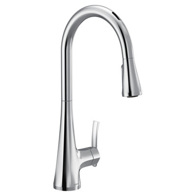 Sinema Pull Down Touchless Single Handle Kitchen Faucet with Voice Control, Motion Sense and With Accessories