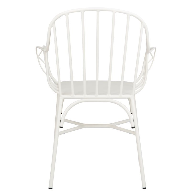 Tucker Outdoor Dining Armchair, Matte White