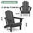 Clitheroe Foldable HDPE Adirondack Chair-2091263580