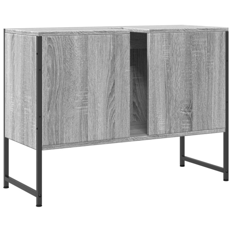 Nivi 80mm Single Bathroom Vanity with Basin, Grey Sonoma