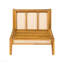 Ensemble de 2 chaises de patio simples sans accoudoirs pour l'extérieur