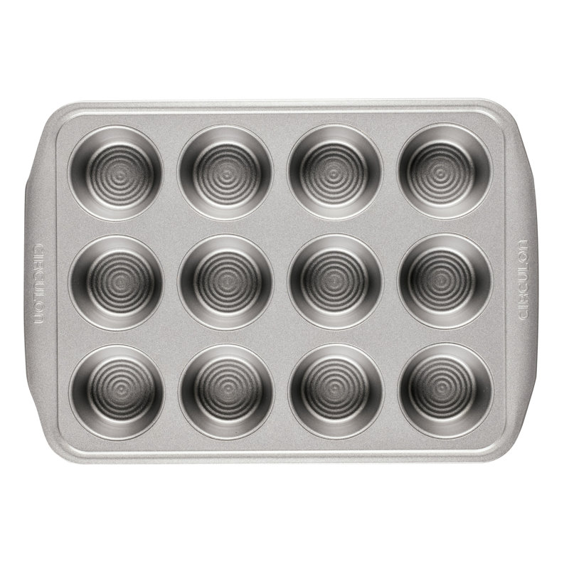 Circulon Bakeware Nonstick Muffin / Cupcake Pan, Gray, 1" H x 10.25" W x 15.47" D