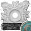 Médaillon de plafond Endurathane Diane, DE 18 po x P 3 5/8 po x P 1 1/8 po (convient aux auvents jusqu'à 5 3/8 po), fini vert athénien peint à la main-27785256