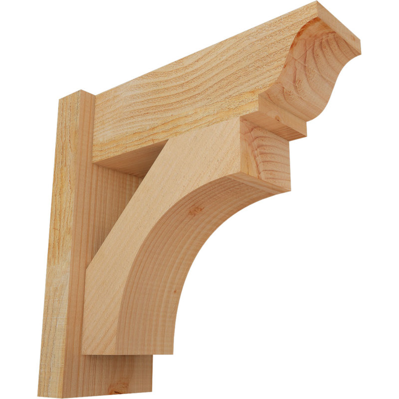 Persienne en bois Westlake, Sapin Douglas de 6 po (sciage brut), P 16 po x H 16 po