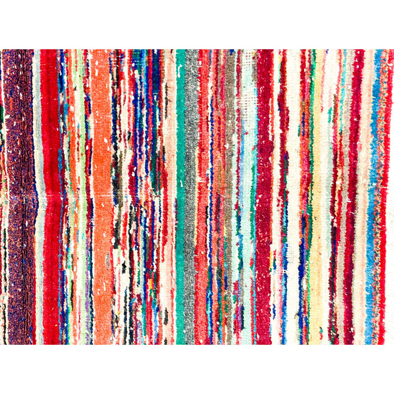 Tapis contemporain multicolore 4 x 6