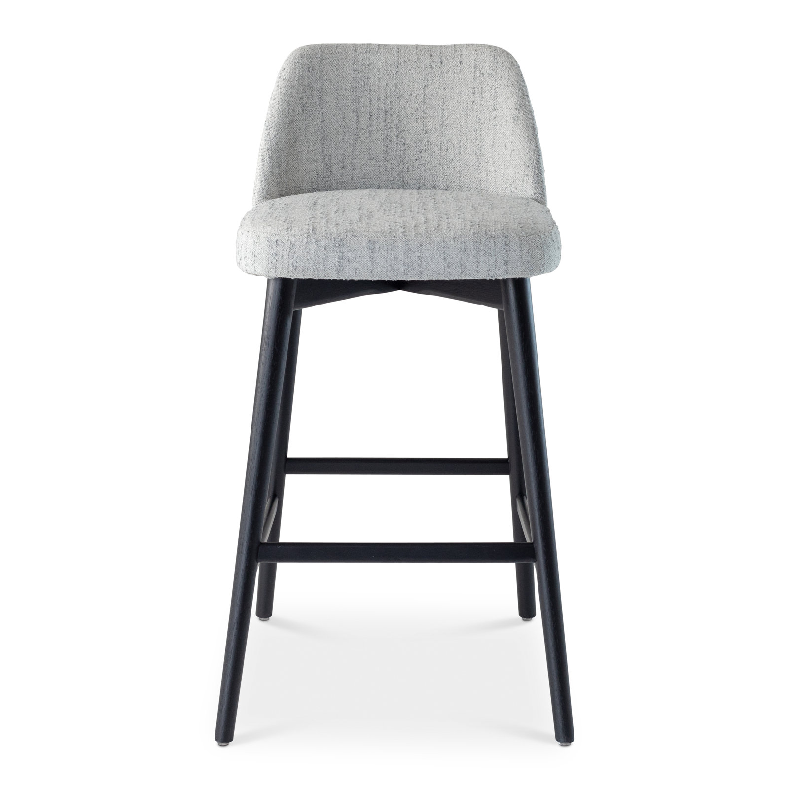 Nikita Tonia Bar/Counter Stool - Texan Burnish Guardian Seat - Domasco Frame, Bar Stool (29.5" Seat Height), Gray Mix/Ebano