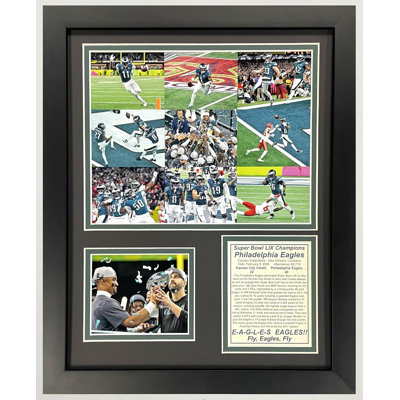 Philadelphia Eagles | 2024 Super Bowl LIX Champions | 12"x15" Framed Photo Collage | Mosaic
