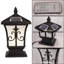 Lampadaire solaire et câblé, noir, 4 couleurs DEL, télécommande étanche IP65-335192377-335192379