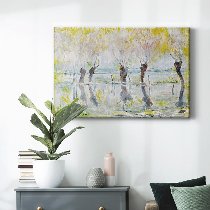 Flood at Giverny, 1896-Gallery Wrapped Canvas, 12" H x 18" W