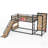 Metal Loft Bunk Bed With Basketball Hoop, Pull-Up Rings, Climbing Wall, And Bookshelves For Fun And Learning-1380988336-1387956183