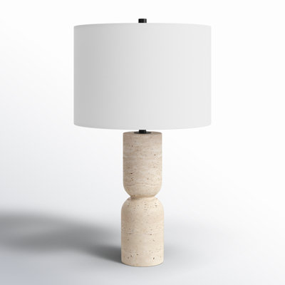 Jamia Travertine Table Lamp