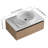 30'' Wall-Mounted Bathroom Vanity With White Art Ceramic Sink  & 1-Soft-Close Drawer (KD-Packing)-1250301307