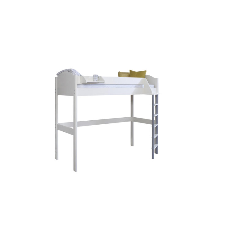 Melodie European Single (90 x 200cm) High Sleeper Loft Bed Bed, White