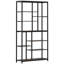 Tall Bookcase Shelving,Staggered Etagere,Versatile Bookcase