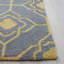 Tapis d'intérieur / extérieur gris / doré à motif géométrique crocheté à la main Ramsgate-16761928