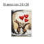 Art mural 24 "x 36", cadre romantique