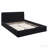 Queen Size Upholstered Platform Bed, Black