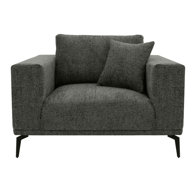 Upholstered Accent Chair, Anthracite