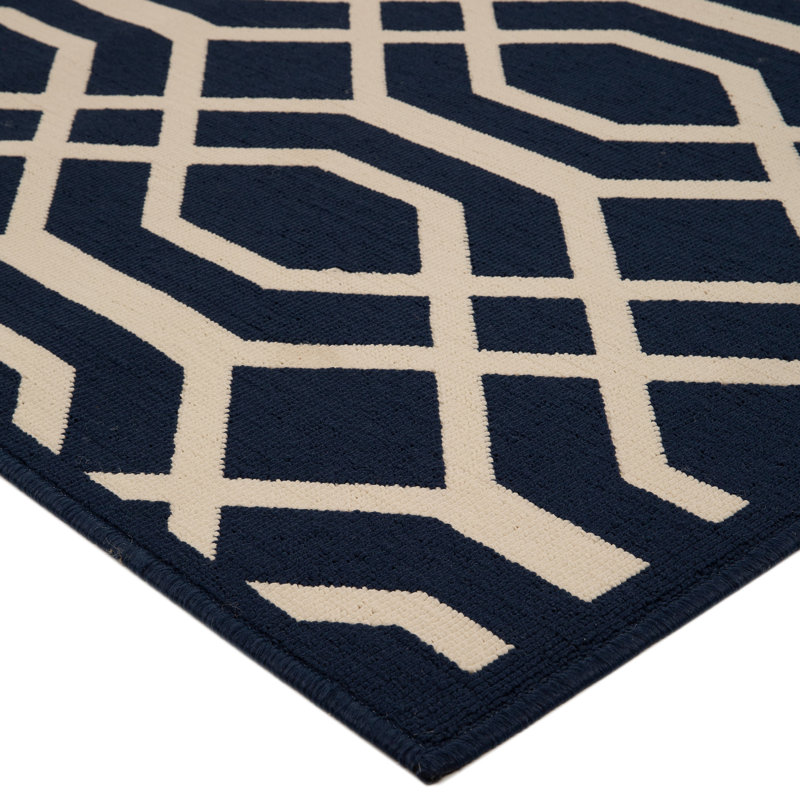 Daurice Geometric Indoor / Outdoor Rug, Rectangle 5'3" x 7'3"