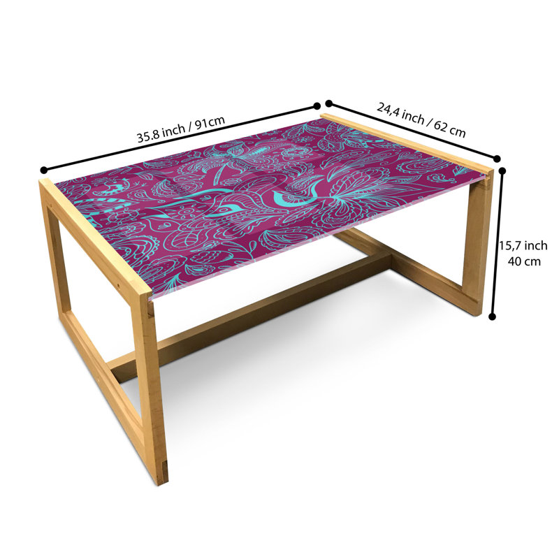 Ini Sled Coffee Table, 90cm H x 62cm W x 40cm D