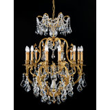 Oxide French 12-Light Candle Style Tiered Chandelier
