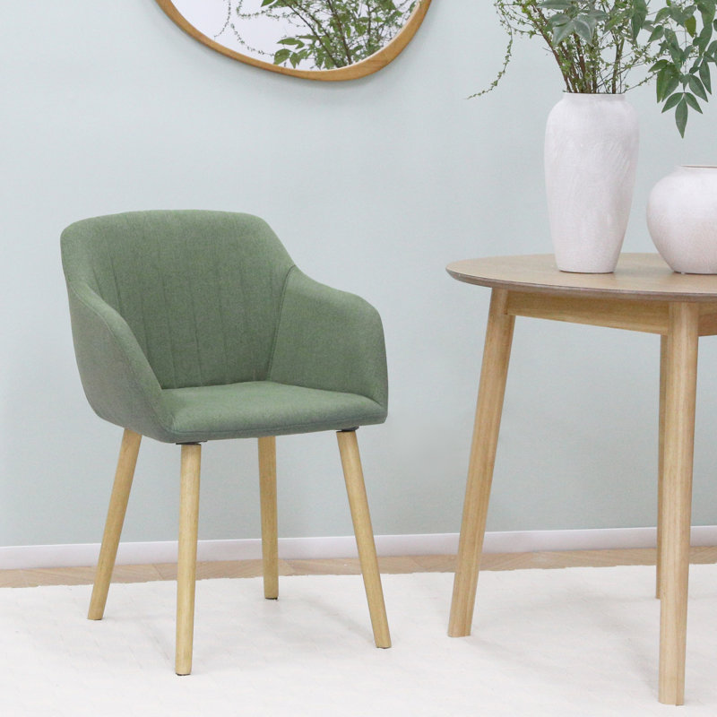 Upholstered Armchair, Green