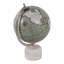 Globe décoratif avec base en marbre - Décorations pour le salon et la table basse - Objets de décoration élégants - 12 po, vert
