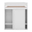 Lit mezzanine double avec placards et bureau-1955112943