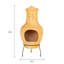 Rasberry Round Clay Smokeless Chimnea
