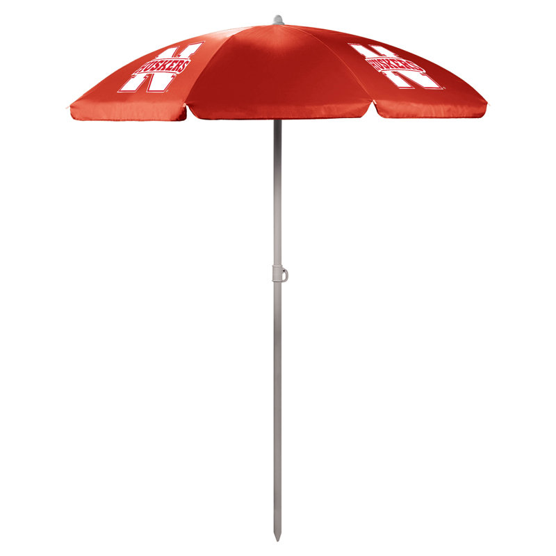Parasol de plage 5,5 pi Ncaa, Nebraska, Rouge