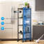 42.5cm W Metal Shelving Unit with Wheels