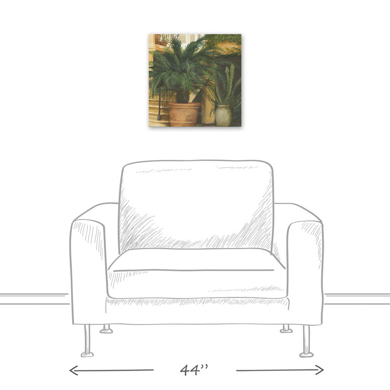Plantes de jardin sur toile, H 16 po x l 16 po x P 1,25 po