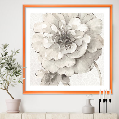 « indigold gris pivoines i »-image image sur toile