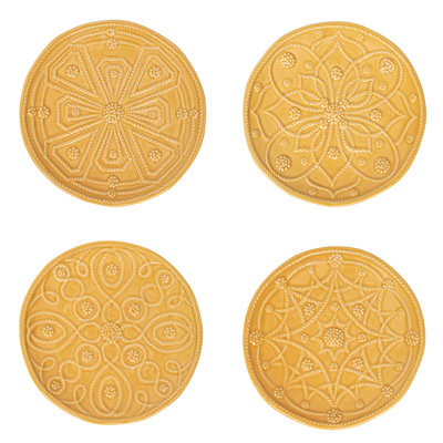 Jardins du Monde Side/Cocktail Plates (Set of4)