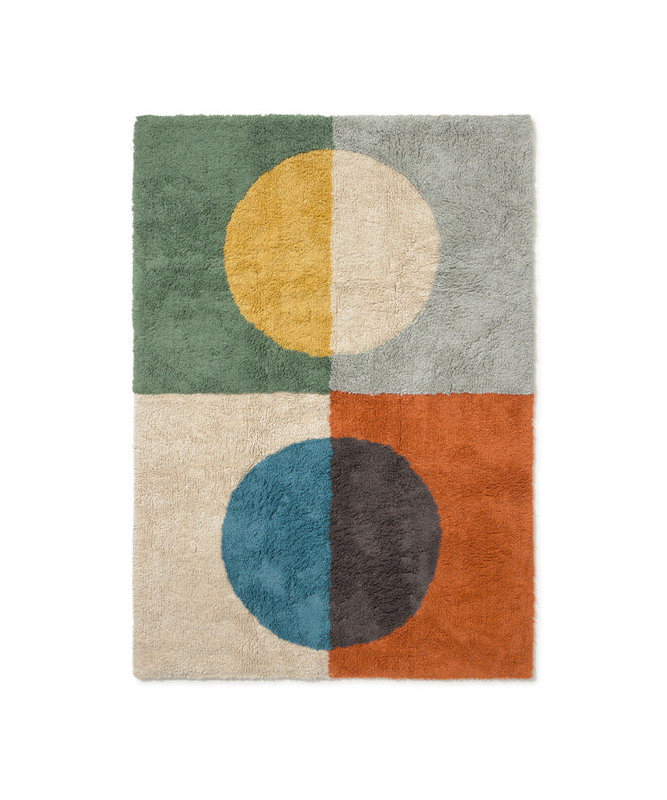 Lentille lavable illusion pour tapis, Rectangle 4 pi 7 po x 6 pi 7 po