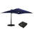 Myleigh-Brooke 156'' x 120'' Rectangular Lighted Cantilever Umbrella-50760986