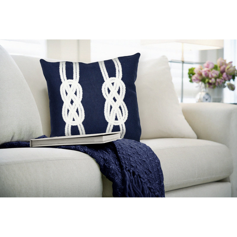 Housse de coussin d'extérieur carré Vision II, Bleu marine