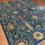 Wool Floral Area Rug in Blue