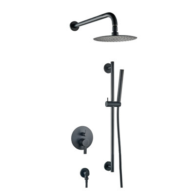 Système de douche complet à pression équilibrée Elite avec valve brute