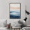 Impression sur toile encadrée de décorations murales de chambre à coucher orange minimaliste bleu orange
