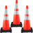 VEVOR Traffic Cones Safety Road Parking Cone with Black Weighted Base