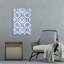 Motif azulejo bleu à motif géométrique classique-131392521