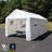 True 10ft by 20ft Enclosed Universal Canopy Steel Frame with 8 Legs