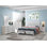 Ensemble de chambre avec grand lit 5 pièces Halle Blanc bord de mer