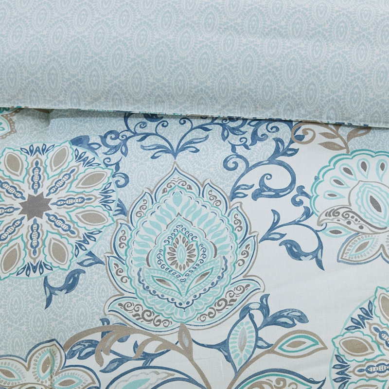 Reversible Cotton Bedding Sets, King Size, Chic Floral Style For Home