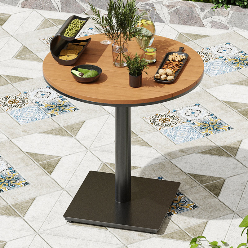 Outdoor Round Patio Bistro Dining Table