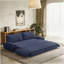 Grand canapé-lit escamotable de 73,2 po, canapé-lit convertible 3 en 1, causeuse multifonctionnelle en velours côtelé, bleu-809987176