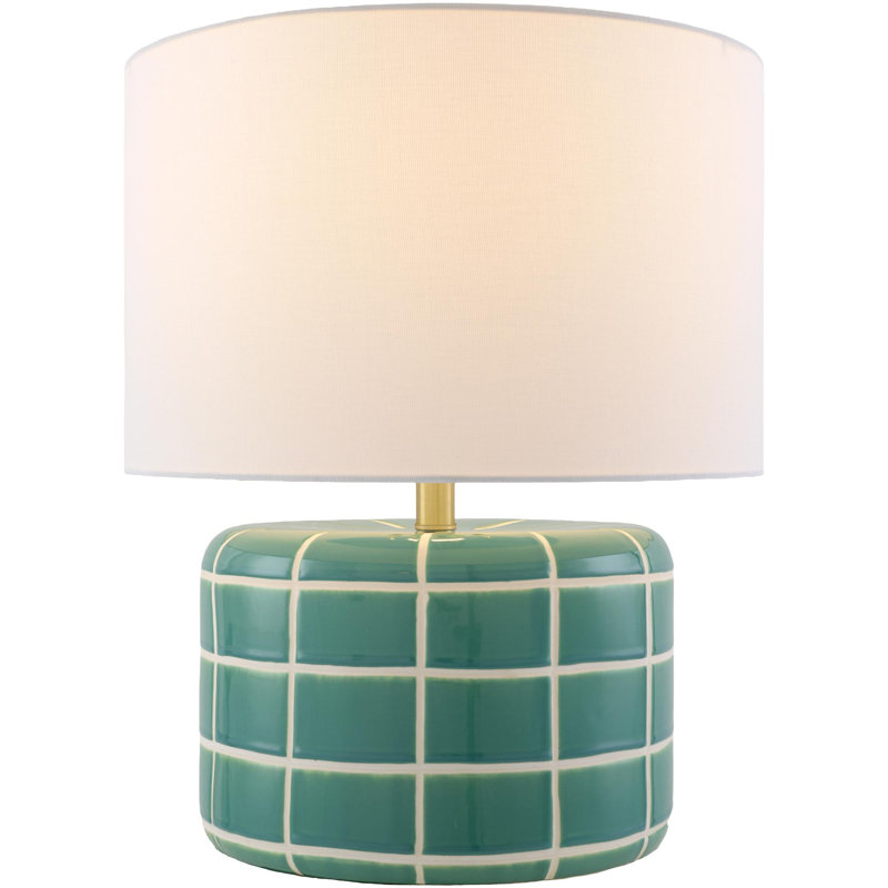 Table Lamp, Blue/White
