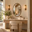 Sylvie Iron Framed Mirror