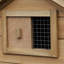 Petite cage à poulets en bois pour l'extérieur - poulailler de 59 po avec nichoir, plateau amovible, portes en bois sécurisées, 2 portes, plateau avec oiseaux froids